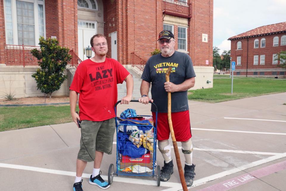 Disabled Veteran Receives Help from the Food Bank