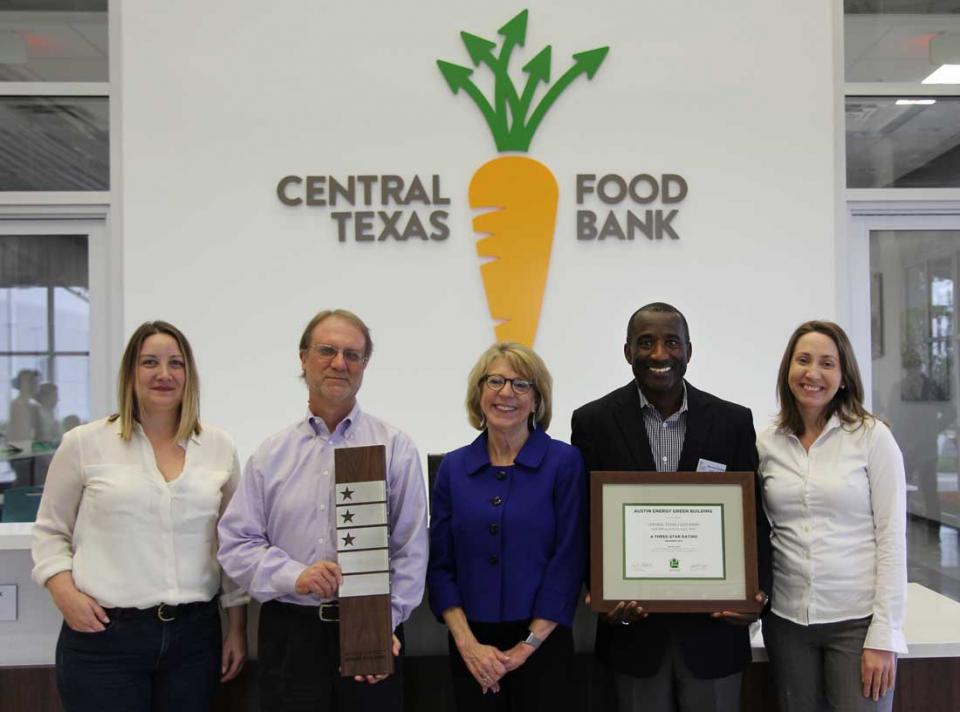 Food Bank Earns Three-Star Rating on Sustainability