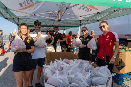 CTFB Volunteers at COTA's Le Mans Mobile Pantry distribution