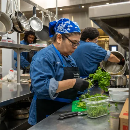 CTFB Workforce Training Program - Culinary training students