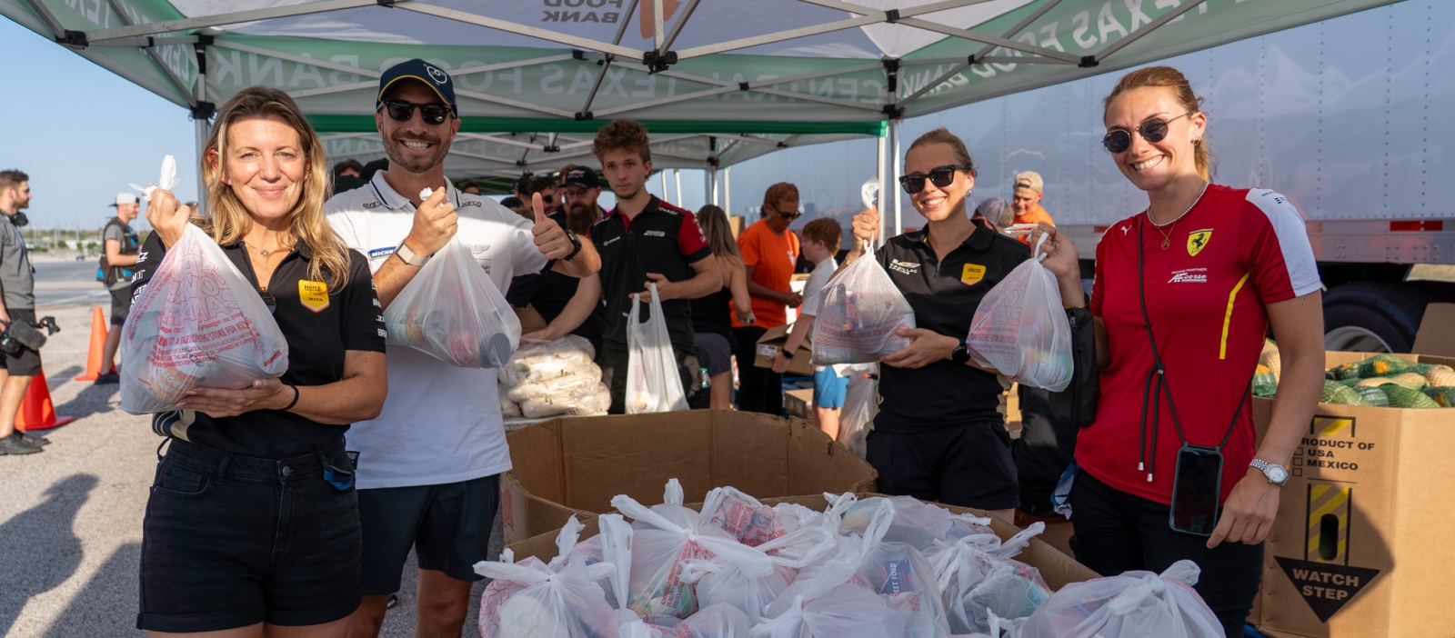 CTFB Volunteers at COTA's Le Mans Mobile Pantry distribution