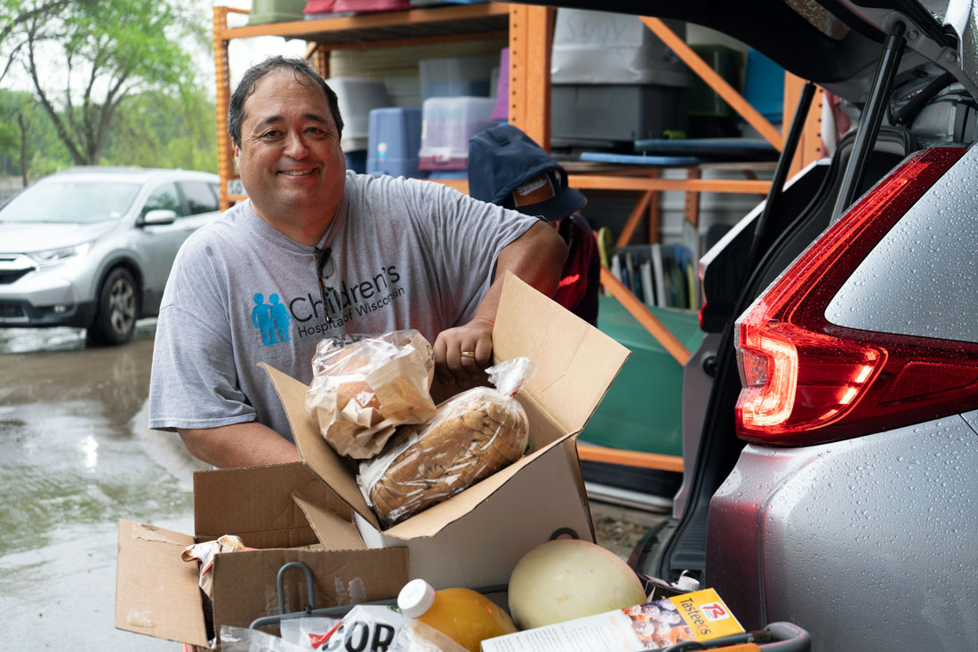 Food Bank Helps Family Affected by COVID-19